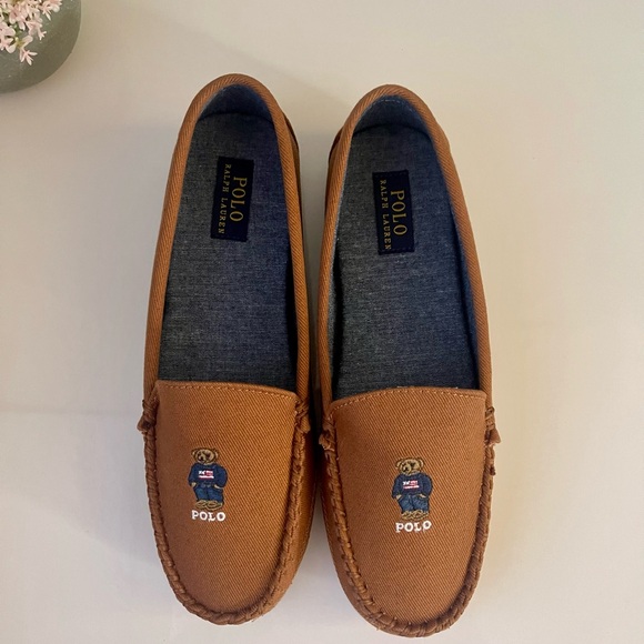 Polo Ralph Lauren American Bear Moccasin Slippers - Picture 2 of 7